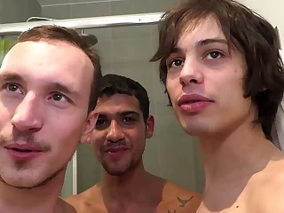 Gay guys go wild, anal party!